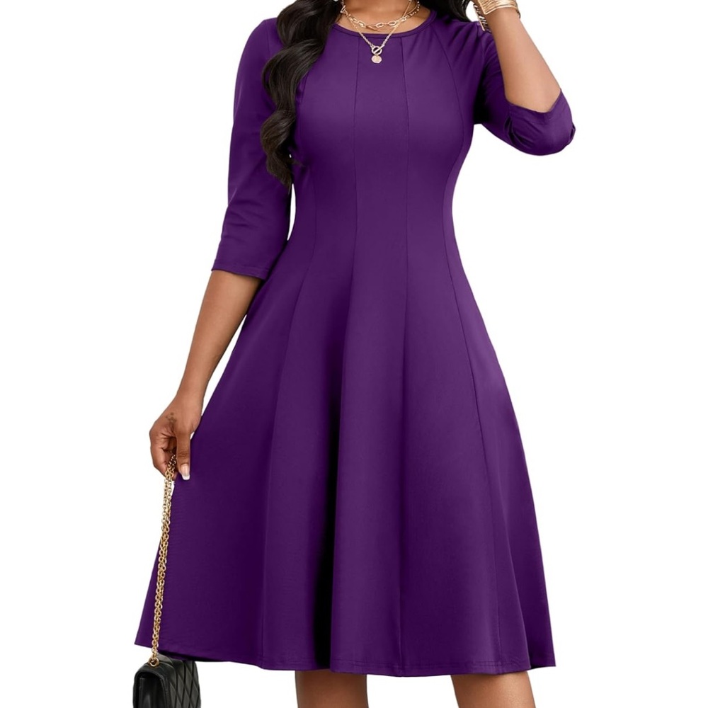 Purple Midi Dress